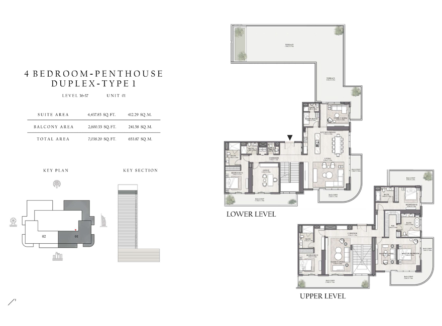 4 Bedroom Penthouses